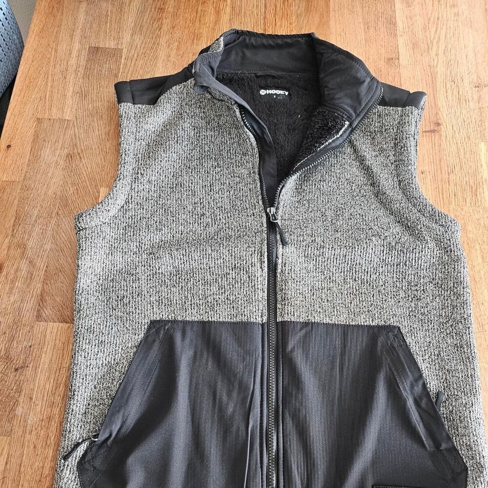 Noisy-may Grey and Black Gilet hiking vest. warm Sz s Gorpcore